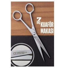 Ice Tempered 702 Berber Kuaför Makası Saç Kesim Makası Bıyık Sakal Makası Kuaför ekipmanları 17 cm