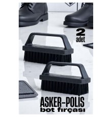 Sert Kıllı Asker-Polis Bot Fırçası - Leke Çıkarıcı Elbise Fırçası 2 ADET