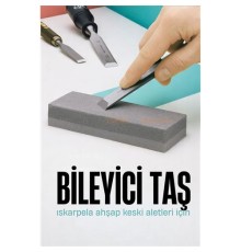 Iskarpela Ahşap Keski Oyma Aletleri Bileyici Taş 2 Taraflı