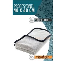 Çift Yüzeyli Profesyonel Microfiber Havlu - Süper Emici Temizlik Bezi  40 x 60 cm