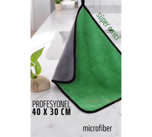 Çift Yüzeyli Profesyonel Microfiber Havlu - Süper Emici Temizlik Bezi 40 x 30 cm Çift Yüzeyli Profesyonel Microfiber Havlu - Süper Emici Temizlik Bezi 40 x 30 cm