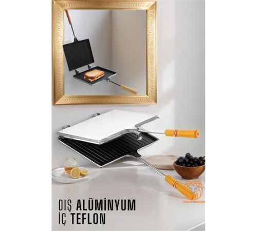 Teflon Tost Makinesi Alüminyum+Teflon Teflon Tost Makinesi Alüminyum+Teflon