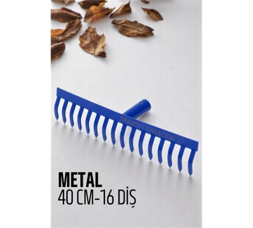 Metal Bahçe Tırmığı - Yaprak Toplama Tırmığı Dayanıklı Tırmık 16 DİŞ 40 CM Metal Bahçe Tırmığı - Yaprak Toplama Tırmığı Dayanıklı Tırmık 16 DİŞ 40 CM