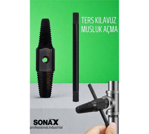 Ters Kılavuz Hasarlı Musluk Boru Vana Kılavuz Seti Musluk Açma Ters Kılavuz Hasarlı Musluk Boru Vana Kılavuz Seti Musluk Açma