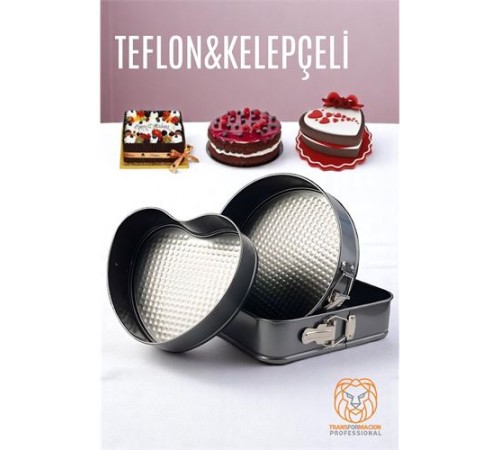 3 Boy Kelepçeli Kek Kalıbı 24-26-28 Cm Çoklu Kek Kalıbı Teflon 3 Boy Kelepçeli Kek Kalıbı 24-26-28 Cm Çoklu Kek Kalıbı Teflon