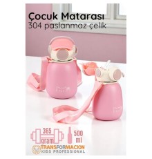 Inox Çelik Hafif Çocuk Matarası 500 ml KAPASİTELİ