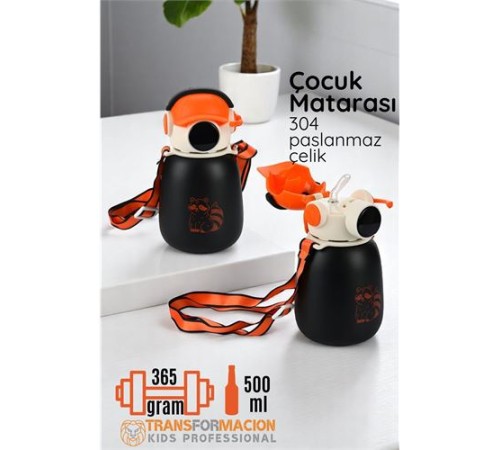 Inox Çelik Hafif Çocuk Matarası 500 ml KAPASİTELİ