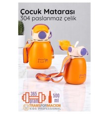 Inox Çelik Hafif Çocuk Matarası 500 ml KAPASİTELİ