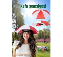 Kafa Şemsiyesi Güneş Koruma Şemsiyesi Relax Eller Serbest 4 Mevsim Kafa Şemsiyesi