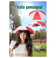 Kafa Şemsiyesi Güneş Koruma Şemsiyesi Relax Eller Serbest 4 Mevsim Kafa Şemsiyesi