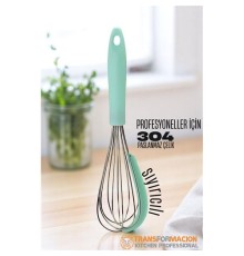 Sıyırıcılı Çırpıcı 304 Paslanmaz Çelik Yumurta ve Sos Çırpıcı Çırpma Teli