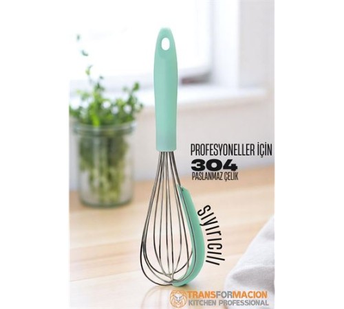 Sıyırıcılı Çırpıcı 304 Paslanmaz Çelik Yumurta ve Sos Çırpıcı Çırpma Teli Sıyırıcılı Çırpıcı 304 Paslanmaz Çelik Yumurta ve Sos Çırpıcı Çırpma Teli