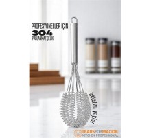 Helezon Yaylı Çırpıcı 304 Paslanmaz Çelik Makarna Çırpıcı Çırpma Teli