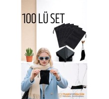 Kumaş Gözlük Kılıfı 50+50 Kılıf+Bezli SET Promosyon Gözlük Kılıfı