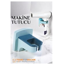 Saç Kurutma Makinesi Tutucu Pratik Yapışma MAVİ