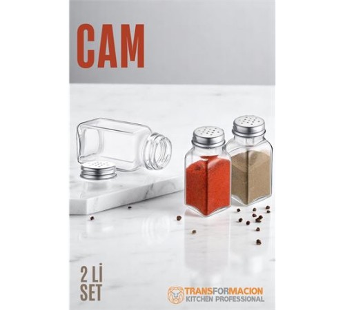 Cam Tuzluk Biberlik Karabiberlik 2 li SET Cam Tuzluk Biberlik Karabiberlik 2 li SET