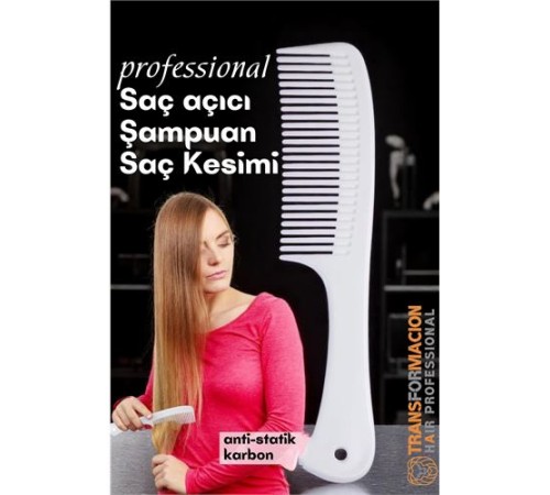 Dolaşık Saç Açıcı Tarak - Şampuan Saç Boyası Tarağı - Geniş Dişli Saç Kesim Tarağı Profesyonel Dolaşık Saç Açıcı Tarak - Şampuan Saç Boyası Tarağı - Geniş Dişli Saç Kesim Tarağı Profesyonel