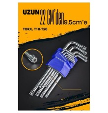 Uzun Torx Anahtar Seti Yıldız Alyan Seti - Torx Allen Anahtarı 9 Parça