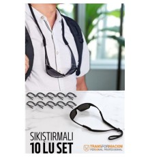 Gözlük İpi Ayarlanabilir Sıkıştırmalı Gözlük İpi 10 lu SET
