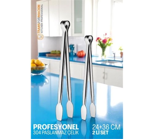 2 Boy Mutfak Maşası - Mangal Barbekü Maşası - Izgara Maşası Tava Maşası Çelik 18 ve 36 Cm 2 Boy Mutfak Maşası - Mangal Barbekü Maşası - Izgara Maşası Tava Maşası Çelik 18 ve 36 Cm