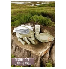 Piknik Seti 6 Kişilik 32 Parça LATTE
