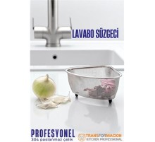 Lavabo Süzgeci -Lavabo Çöplüğü - Lavabo İçi Çöp Süzgeci 304 Paslanmaz Çelik