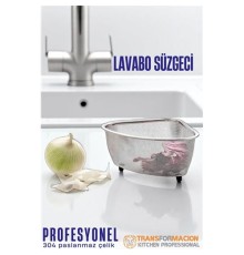 Lavabo Süzgeci -Lavabo Çöplüğü - Lavabo İçi Çöp Süzgeci 304 Paslanmaz Çelik