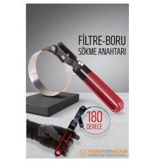 180 Derece Çelik Çemberli Filtre Sökme Anahtarı - Boru Sökme Anahtarı