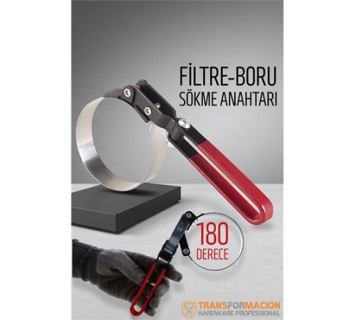 180 Derece Çelik Çemberli Filtre Sökme Anahtarı - Boru Sökme Anahtarı 180 Derece Çelik Çemberli Filtre Sökme Anahtarı - Boru Sökme Anahtarı