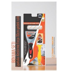 Boyama Seti - Spatula - Kestirme Fırça - 10cm yedek rulo