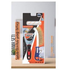 Boyama Seti - Spatula-10cm Rulo  yedeği -Tel Fırça