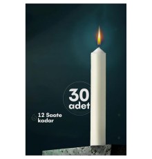 Klasik Mum 30 Adet - Kokusuz Mum