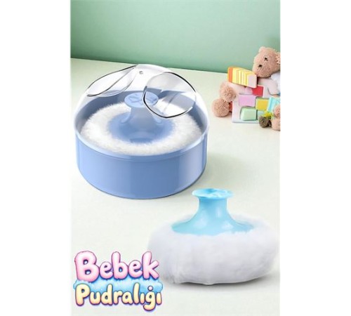 Bebek Pudralığı - Puff Pudralık - Bebek Pudrası Pufu Bebek Pudralığı - Puff Pudralık - Bebek Pudrası Pufu