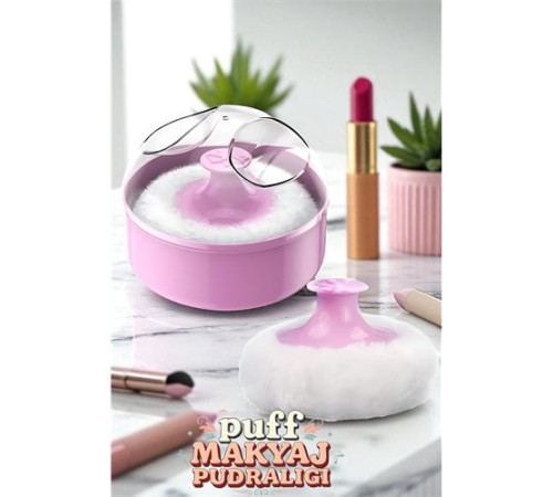Makyaj Pudralığı -  Puff Pudralık - Makyaj Pudrası Pufu