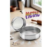 Metal Un Eleği 15 ve 24 cm 2 li SET