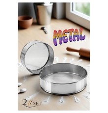 Metal Un Eleği 15 ve 24 cm 2 li SET