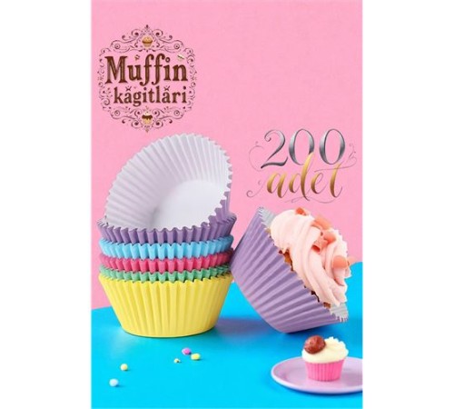 Muffin Kalıbı - Muffin Kağıdı - Muffin Kek Kalıbı 200 Adet