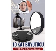 9 Cm 10X Büyüteçli Makyaj Aynası