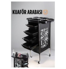 Raflı Kuaför Arabası Absolute Professional