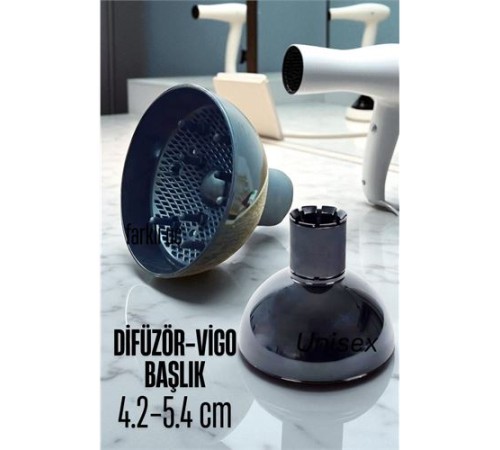 Fön Için Difüzör Başlık 4.2 cm ile 5.4 cm Uyumlu Fön Için Difüzör Başlık 4.2 cm ile 5.4 cm Uyumlu