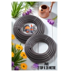 2 Top 20 Metre Bahçe Hortumu Sulama Aparatı Set