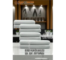 Kuaför Berber Havlusu 10 ADET Pamuk Berber Havlusu 50x90 Beyaz