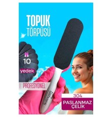 Çelik Topuk Törpüsü - 10 Yedekli Profesyonel Çelik Topuk Törpüsü Solingen Professional