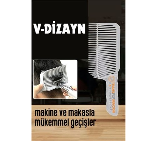 Kuaför Berber V Dizayn Kavisli Kontur Kesim Tarağı Kuaför Berber V Dizayn Kavisli Kontur Kesim Tarağı