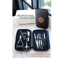 Manikür Pedikür Seti Profesyonel 304 Cerrahi Paslanmaz Çelik