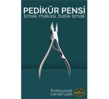 Pedikür Makası - Tırnak Makası - Batık Tırnak Makası Profesyonel Cerrahi Çelik