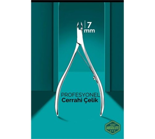 7 mm Manikür Pedikür Makası - Et Makası - Kütikül Temizleyici Pens Profesyonel Cerrahi Çelik