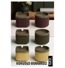 Kokusuz Dumansız Küllük - 6 li Küllük Seti Kafe Küllüğü Restoran Küllüğü Masaüstü Küllük