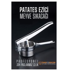 Patates Ezici Meyve Sıkacağı Sıkacağı Sebze Presi 304 Paslanmaz Çelik