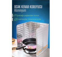 Ocak Kenar Koruyucu Alüminyum Levha - Ev Kamp Karavan Ocak Koruyucu